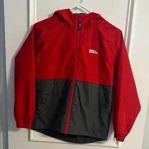Eddie Bauer 3:1 Boys Vibrant Red and Charcoal Jacket (medium 10/12)